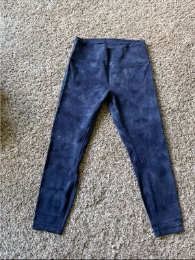 lululemon athletica Navy Tie-Dye High-Rise Leggings